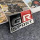 麗田適用于豐田gr車(chē)標gt86車(chē)身貼改裝GRMN車(chē)貼GR SPORT中控方向盤(pán)貼紙 鋅合金D款亮銀色6.7*3.6cm