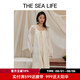 THE SEA LIFE歐海一生 連衣裙女2024夏季新款浪漫感優(yōu)雅舒適連衣裙Y16803-1 云白色 M