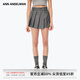 ANN ANDELMAN【明星同款】不規(guī)則打褶西裝裙短裙百褶a字半身裙 深灰色 XS