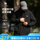 駱駝情侶搖粒絨夾克外套男士加厚保暖戶(hù)外運動(dòng)登山服秋冬季M33CA6V129 幻影黑，男女同款 L