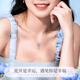 Warme Farben 項(xiàng)鏈女小藍(lán)花雛菊項(xiàng)鏈高級感鎖骨鏈送女友老婆禮物節(jié)日紀(jì)念品 小藍(lán)花雛菊項(xiàng)鏈