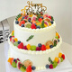 許愿一刻10+6英寸雙層水果生日蛋糕聚會(huì )送女友男友當日送達配送2200克