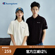 Champion冠軍短袖POLO衫男2025春季新款情侶基礎(chǔ)翻領(lǐng)T恤簡約休閑 黑色 M