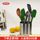 OXO旋轉收納桶烹飪工具勺鏟分格置物盒家用廚房用品 旋轉收納桶