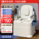 怡輝（YIHUI）移動(dòng)馬桶坐便器老人孕婦家用結(jié)實(shí)病人臥室用蹲便改坐便椅YH-zb1
