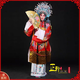 正龍戲裝京劇戲劇戲曲服裝中式鳳冠霞披貴妃醉酒戲服鳳蟒袍普女蟒 紅色女蟒+云肩+水袖+玉帶+普通花裙