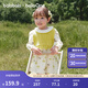 巴拉巴拉童裝寶寶連衣裙套裝女童兒童兩件套2025新款秋裝甜美可愛 白色調(diào)00311 110
