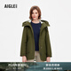 AIGLE艾高棉服秋季MTD防風(fēng)防雨透汽SORONA舒適保暖時(shí)尚外套女士 軍綠 BE571 M (38) (165/88A)