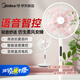 美的（Midea）幸運(yùn)草安睡風(fēng)扇 智能臺(tái)立雙形態(tài) 節(jié)能輕音智能變溫控風(fēng)一級(jí)能效立式落地扇 【AI聲控+遙控】幸運(yùn)草安睡風(fēng)扇