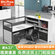 時(shí)仁（ShiRen）辦公家具職員桌椅組合辦公室工位財(cái)務(wù)屏風(fēng)卡位電腦桌桌子隔斷卡座 1.5米右高柜+活動(dòng)柜+椅子
