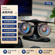 LAMJIE靜音USB小風(fēng)扇渦輪風(fēng)扇家用辦公宿舍桌面風(fēng)扇三檔風(fēng)速 黑焰銅【J-2超強(qiáng)續(xù)航+炫彩燈光】 8000mAh