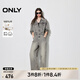 ONLY春夏復古水洗直筒褲連體長(cháng)褲牛仔褲女|124464001 J08 淺牛仔灰 S (160) 64A
