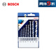博世（BOSCH）小藍盒（8支裝）三角柄沖擊鉆石工鉆頭套裝