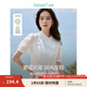 茵曼（INMAN）新中式萊賽爾盤扣襯衫2025夏女裝新款國(guó)風(fēng)設(shè)計(jì)感立領(lǐng)刺繡短款上 梨花杏 M