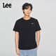Lee商場(chǎng)同款25新品舒適版圓領(lǐng)小刺繡Logo設(shè)計(jì)男短袖T恤休閑潮流