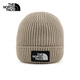 The North Face北面針織帽中性款Logo Box舒適保暖戶(hù)外8CHE 灰色/BOX