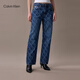 Calvin KleinJeans【復刻90系列】25早秋新款女ck純棉滿(mǎn)印直筒牛仔褲47C794G 3H6-牛仔藍 25