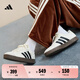 adidas T頭鞋 VL COURT復古板鞋德訓鞋男女阿迪達斯輕運動 漢玉白/黑色/樹脂黃   37