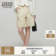 Teenie Weenie小熊女裝短褲2025夏季新款簡(jiǎn)約時(shí)尚學(xué)院通勤純色褲子 卡其色 L