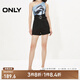 ONLY夏季休閑百搭寬松高腰A字短褲牛仔褲女|124243011 J19 黑牛仔 M 165/68A
