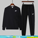耐克（NIKE）套裝男裝兩件套 25秋季新款健身訓(xùn)練簡約時(shí)尚衛(wèi)衣 休閑褲衛(wèi)褲長褲 熱推/衛(wèi)衣衛(wèi)褲2件套/曬圖退10 2XL/185