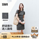 森馬（Semir）連衣裙女圓領(lǐng)收腰彈力針織裙2025夏刺繡休閑短裙辣妹109325114001