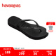 havaianas哈唯納SlimFlatform厚底人字拖女夏外穿增高夾腳涼拖鞋 0090-火耀黑 37 37/38巴西碼