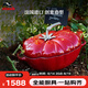 琺寶（staub）法國進口琺瑯平底無涂層鑄鐵雙耳燉鍋25cm番茄鍋櫻桃紅 40511-774