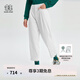 KOLON SPORT/可隆運(yùn)動(dòng)褲 女子戶外哈倫版型露營(yíng)防潑水寬松高腰長(zhǎng)褲 LKLP4ST562-CR 米白 160/S