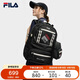 FILA 斐樂官方易烊千璽同款情侶款背包多口袋雙肩包電腦包休閑書包