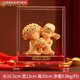 鉑悅璽熙 絨沙金結(jié)婚禮物送新人創(chuàng)意實用新婚擺件送閨蜜朋友訂婚紀(jì)念定制禮品送朋友婚房裝飾品 絨沙金大號百年好合公仔（升級版水晶底座）
