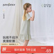 junejunior女童家居服睡裙女寶寶夏季短袖居家連衣裙透氣吸濕睡衣裙子