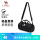 駱駝（CAMEL）戶外運(yùn)動單肩包男女斜挎包健身小包休閑挎包單肩背包時尚駝包 黑色，573C426019B