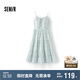 森馬（Semir）連衣裙女設(shè)計(jì)感肌理浪漫2025夏季甜美花邊碎花吊帶裙107425114051