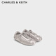 CHARLES&KEITH緞面蝴蝶結(jié)休閑芭蕾德訓(xùn)鞋女CK1-71960008 Light Grey淺灰色 37