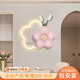 益畫(huà)視覺(jué)北歐奶油風(fēng)餐廳裝飾畫(huà)創(chuàng  )意蝴蝶花朵燈畫(huà)高級感小眾客廳背景墻掛畫(huà) A款 70*57cm/燈畫(huà)（遙控充電寶款）