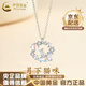 中國黃金（CHINA GOLD）貓咪銀項(xiàng)鏈女生星星月光石吊墜輕奢小眾高級感七夕生日禮物送女友 星月貓咪項(xiàng)鏈【品牌禮盒】