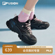 FILA FUSION斐樂女鞋趙露思同款軟糖鞋厚底增高運動鞋鞋休閑老爹鞋女 黑舞鞋/魚子灰-TC 37.5