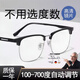 JY德國品質(zhì)老花鏡遠近兩用智能變焦100-700度自動調(diào)節(jié)度數(shù)防藍 新款-黑銀框【智能變焦】贈藍光