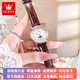 歐利時（OLEVS）瑞士認證品牌手表女士機械表全自動夜光防水手表時尚潮流月相女表 OLEVS-7039-玫殼白面