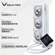 瓦爾基里（VALKYRIE）V36 AMG  MERLIN VK 一體式CPU水冷散熱器  3.95吋LCD 38MM水排 6把S12MAX正反葉