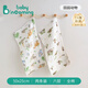 babyincoming嬰兒小方巾兒童毛巾純棉紗布新生兒口水巾用品寶寶洗臉巾 【2條】田園動物 6層柔紗50*25cm 規(guī)格