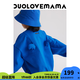 DUOLOVEMAMA “多多獸”刺繡立體小翅膀圓領(lǐng)套頭春秋男女兒童衛(wèi)衣 多多藍【現(xiàn)貨】 100 cm