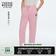 Teenie Weenie小熊女裝衛(wèi)褲2025春季新款休閑運動戶外束腳休閑長褲 淺粉色 S