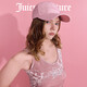 JUICY COUTURE橘滋25夏新款甜美時(shí)尚運(yùn)動(dòng)風(fēng)立體刺繡棒球帽女遮陽百搭 粉紅 均碼
