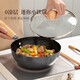 愛(ài)仕達(dá)（ASD）炒鍋無(wú)涂層輕量不易銹小鐵鍋輔食鍋28cm燃?xì)怆姶艩t通用CF28F8WG