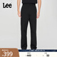 Lee25新品經(jīng)典舒適直筒字母Logo織標(biāo)男士日常休閑布褲潮流LMB0099 黑色 32