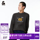 杰克·瓊斯（JACK&JONES）秋冬新款男裝款潮流休閑直筒圓領(lǐng)針織衫毛衣打底衫上衣衣服男士 E44黑砂色 M 175