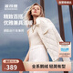 波司登羽絨服女秋季薄款簡(jiǎn)約小香風(fēng)翻領(lǐng)短款修身版型外套B20134128