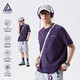 LAZY DAY TREND戶外防曬吸汗速干運(yùn)動(dòng)T恤男夏季輕薄款涼感抗菌健身短袖 凝夜紫 XL